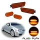 4PCS Yellow Amber LED Front Side Marker Lights Set For VW MK4 Golf GTI R32 Jetta