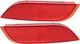 For 2008-2016 Impreza Bumper Reflector Front Red Plastic SET PAIR