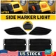 For 1997-2006 Jeep Wrangler TJ New Smoke Bumper Signal Side Fender Marker Lights