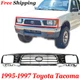 For 1995- 1996 997 Toyota Tacoma Front New Upper Grille Chrome & Black Plastic