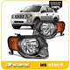 Fits 2008-2012 Ford Escape SUV XLT XLS Headlights Assembly Black Housing Pair