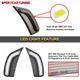 LED Side Marker Light For 2021-2024 Chevy Tahoe Suburban GMC Yukon XL Cadillac