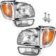 2001-2004 Toyota Tacoma Headlight Assembly Halogen Replacement w/ Bulbs – Compat 2001-2004 Toyota Tacoma Headlight Assembly Halogen Replacement w/ Bulbs – Compat