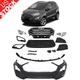 Front Bumper Cover Grille Assembly w/ Fog Light For 2018-2022 Ford Ecosport