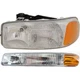 Headlight Lamp & Parking Light Driver Side LH Kit Set Pair for GMC Pickup Truck