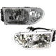 Headlight Assembly Set Compatible with 1999-2000 Nissan Quest, w/bulb(s)