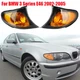 2pcs For BMW 3 Series E46 2002-2005 Sedan Wagon Amber Turn Signal Corner Lights