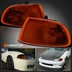 Fits 1992-1995 Honda Civic 2/3Dr Amber/Smoke Signal Corner Lights Left+Right