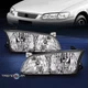 For 2000-2001 Toyota Camry Replacement Headlights Headlamps Lamps Chrome LH+RH