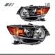 For 2009-2014 Acura TSX Black Housing Headlights Assembly Left + Right