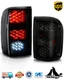Black Smoke LED Tail Lights for 1993 1994 1995 1996 1997 Ford Ranger Rear Lamps