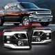 (DUAL LED DRL) Projector Headlights for 07-14 Chevy Silverado Black/Clear Corner (DUAL LED DRL) Projector Headlights for 07-14 Chevy Silverado Black/Clear Corner