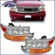 For 01-06 GMC Sierra 1500 LH RH 01-06 Yukon Headlight Kit without bulbs 15218078