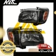 Pair Headlight Assemblies For 2001-2004 Toyota Tacoma Right & Left Amber