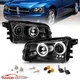 [Hi Power Dual LED Halos] 2006-2010 For Dodge Charger Black Projector Headlights