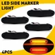 Set of 4 Smoked Front + Rear Side Marker Light For 1990-2005 Mazda Miata MX-5 US