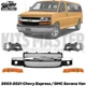 Front Grille Assembly + Headlight Kit For 2003-21 Chevy Express / GMC Savana Van
