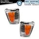 Corner Marker Light Set Driver & Passenger Side Fits 1992-1995 Toyota Pickup