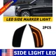 Smoke LED Side Lights Marker For 2021-2023 GMC Yukon Chevrolet XL Tahoe Suburban