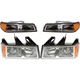 Headlight Kit For 2005-2008 Chevrolet Colorado Driver and Passenger Side