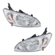For Honda Civic 2004 2005 Headlights Driver And Passenger Side | Pair | Halogen