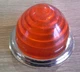 Lucas L594 Amber Plastic Lens and chrome bezel Morris Minor, Land Rover, mini.