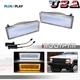 2PCS Clear DRL Turn Signal LED Lights For 84-96 Jeep Cherokee & 86-92 Comanche