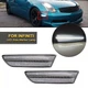 For 03-07 Infiniti G35 Coupe White LED Front Bumper Side Marker Light Clear Lens