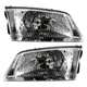 Pair Of Headlights Fits Mazda 626 Es Sedan 2000 2001 2002 By Ma2503116 Ma2502116