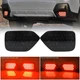 Pair Black Rear Bumper Reflector Light for Subaru XV 2018-2023 DRL Turn Signal