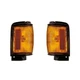 Corner Signal Lights Pair Set for 84-86 Toyota  2WD/4Runner (Black) Left & Right