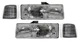 FOR 1995-2005 CHEVROLET ASTRO HEADLIGHT HEAD LIGHT LAMP KIT LEFT & RIGHT 4Pc