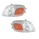 Signal Side Marker Lights Pair Set for 97-05 Chevy Venture/97-04 Silhouette