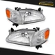 Pair For Toyota Pair For Corolla 1998-2000 Headlights Assembly Clear Lens