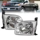 Halogen Headlight Set For 2000-04 Toyota Tundra LH and RH Regular Cab Access Cab