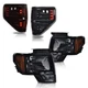Fit For 2009-2014 Ford F-150 Pickup Smoke Headlights + Clear LED Tail Lights