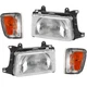 Headlight Kit For 1993-1998 Toyota T100 With Corner Light Left and Right Side
