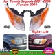 Headlight Assembly Right+Left Side Halogen For 2001-03 2004 Toyota Sequoia Lamps