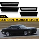 4/8Pcs Smoked Front LED Lens & Rear Marker Side Lights For 08-14 Dodge Challenge