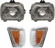 Headlight Assembly Kit for 1992-1995 Toyota Pickup, Right (Passenger) and Left