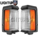 Left Right Pair Black Marker Signal Lights for 1988-1995 NISSAN PATHFINDER