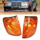 For 85-95 Mercedes Benz W124 E Class L+R 2x Amber Corner Light Turn Signal Lamp