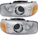 For 1999-2006 GMC Sierra 1500 Yukon Headlight Halogen Set Pair
