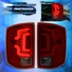 For 14-19 Chevy Silverado 1500 2500HD 3500HD LED Bar Brake Tail Lights Red Smoke