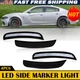 4X Smoked LED Side Marker Light for 2015-2022 Dodge Charger Widebody White Lens