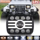 5x7 7x6" LED Headlight DRL Beam DOT For Jeep Cherokee XJ 84-01 Wrangler YJ 86-95