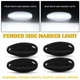 For 2001-2014 Chevy Silverado 2500HD 3500HD Dually Bed 4x LED Side Marker Lights For 2001-2014 Chevy Silverado 2500HD 3500HD Dually Bed 4x LED Side Marker Lights