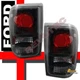 1993-1997 Ford Ranger XL XLT STX Pickup Black Tail Lights 1 Pair 