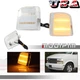 For 1995-2005 Chevy Astro GMC Safari Clear Amber LED Front Bumper Corner Lights