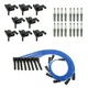 NGK 8 Ignition Coil Wires 16 Nickel Spark Plugs Kit For Durango Ram 1500 2500 V8